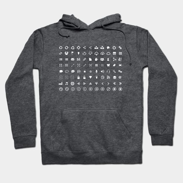 Web Icons Hoodie by hobrath